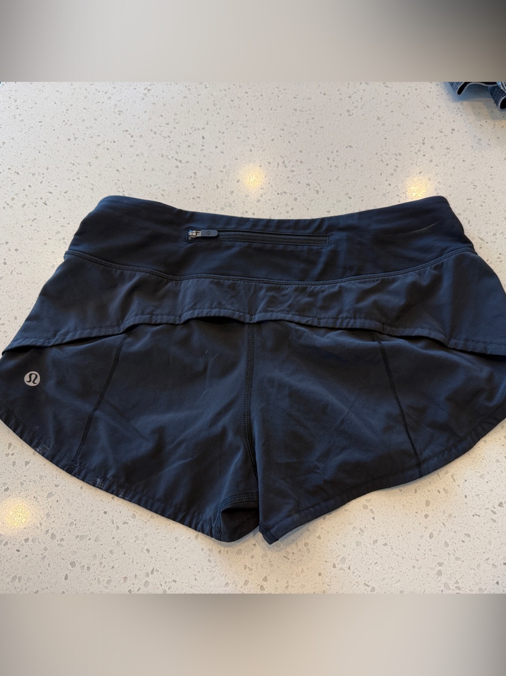 lululemon athletica Women’s Black Athletic Shorts with Zip Pocket
